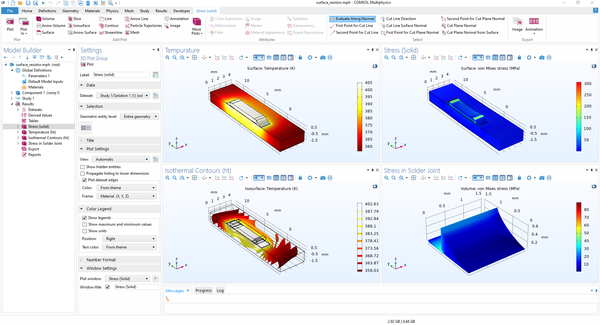 COMSOL Antenna Array Simulation Interface