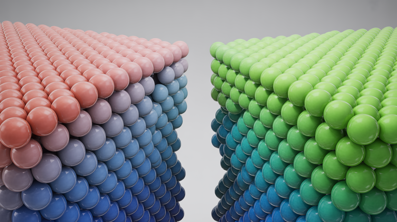 Molecular structure at material interface