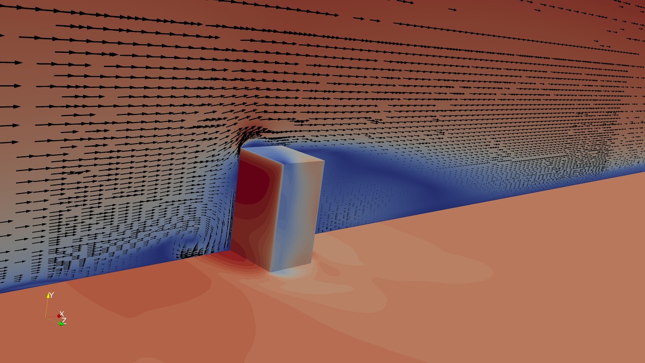 OpenFOAM CFD atmospheric boundary layer simulation