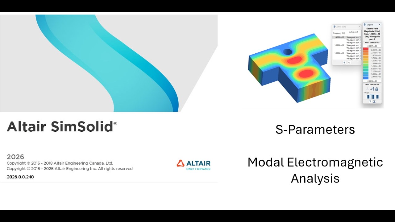 Altair SimSolid 2026 Electromagnetic Simulation
