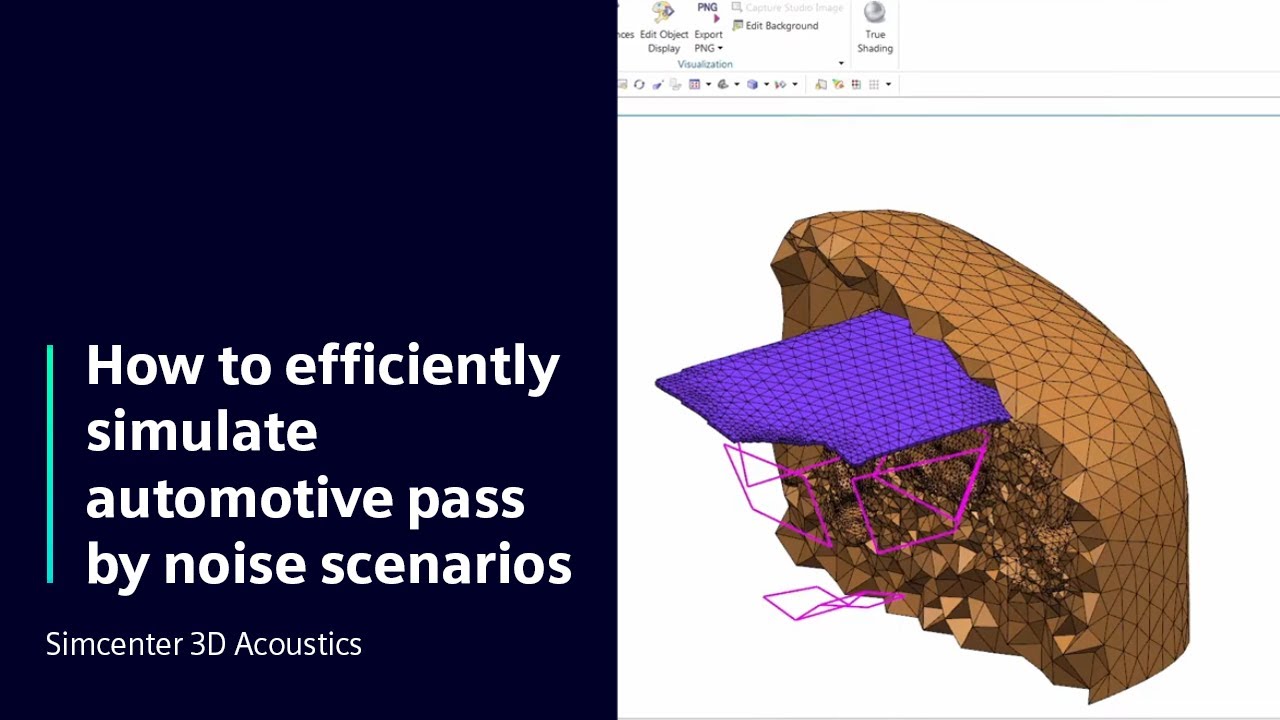 Simcenter 3D Pass-By Noise Acoustics Simulation