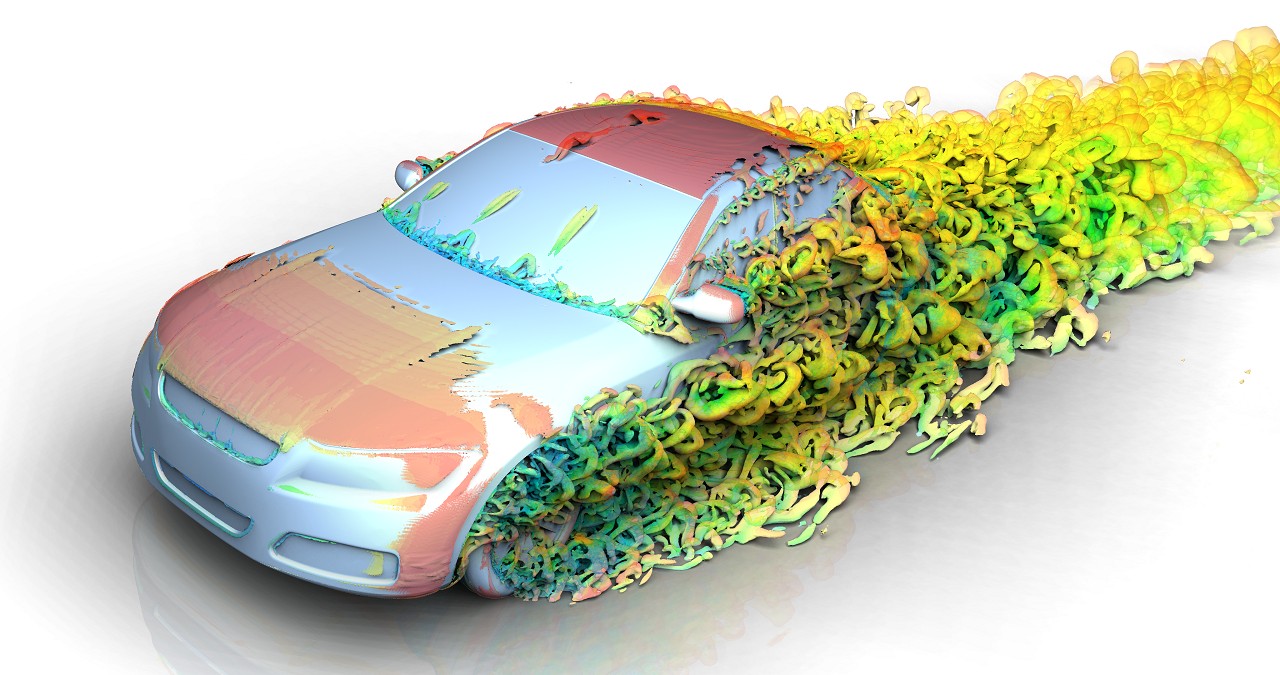 Cradle CFD turbulence visualization